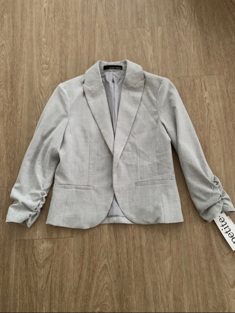 Amanda & Chelsea Light Gray Tailored Blazer